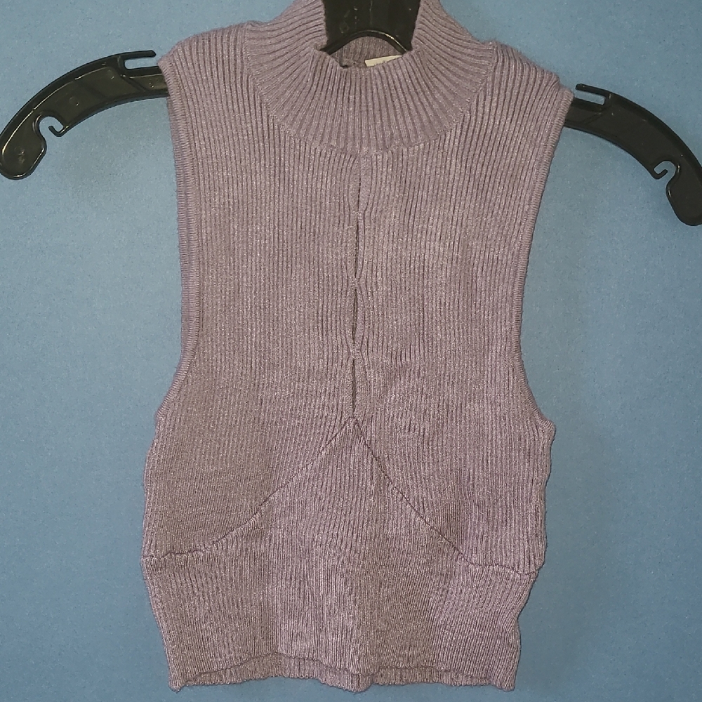 PacSun Sweater "Kendall & Kylie" Lavender Sleeveless Women Sz XS